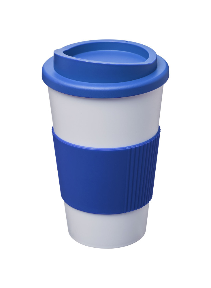Gobelet publicitaire isotherme Americano® 350 ml à poignée silicone
