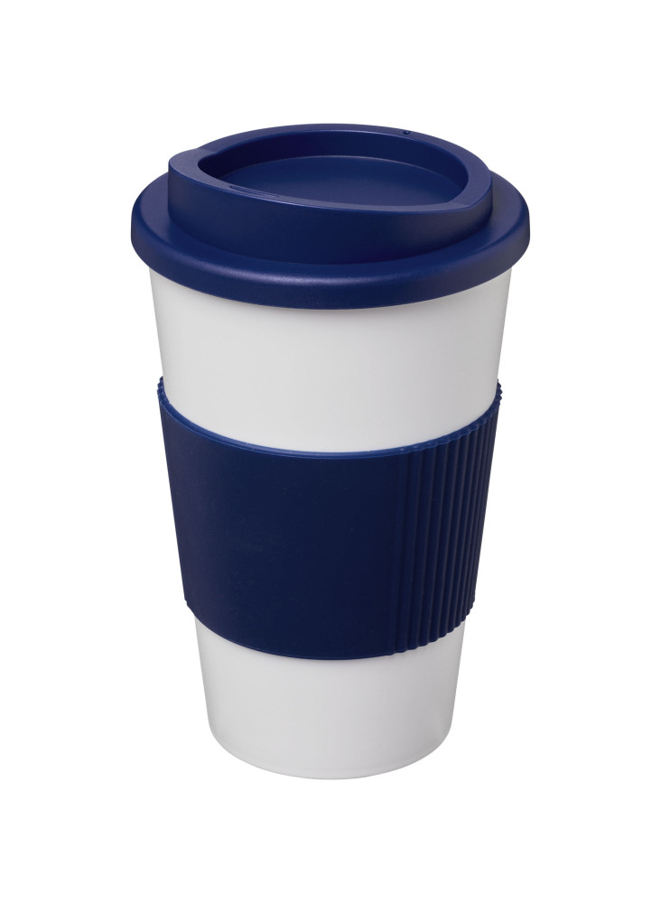 Gobelet publicitaire isotherme Americano® 350 ml à poignée silicone