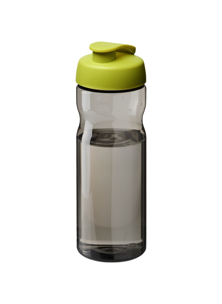 Bouteille publicitaire de sport H2O Active Eco Base 650 ml recyclée couvercle noir bec verseur