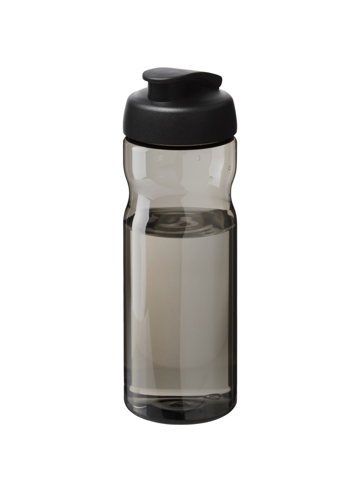 Bouteille publicitaire de sport H2O Active Eco Base 650 ml recyclée couvercle noir bec verseur