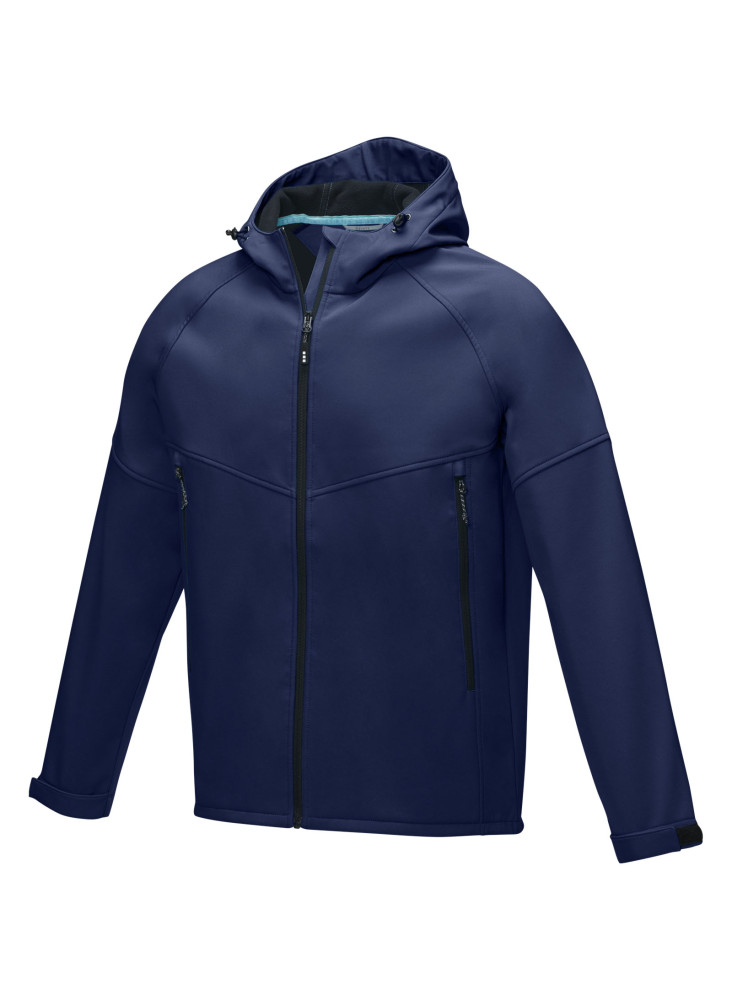 Veste publicitaire softshell recyclée homme Col Coltan