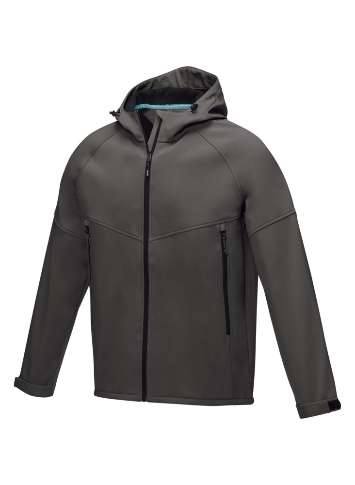 Veste publicitaire softshell recyclée homme Col Coltan