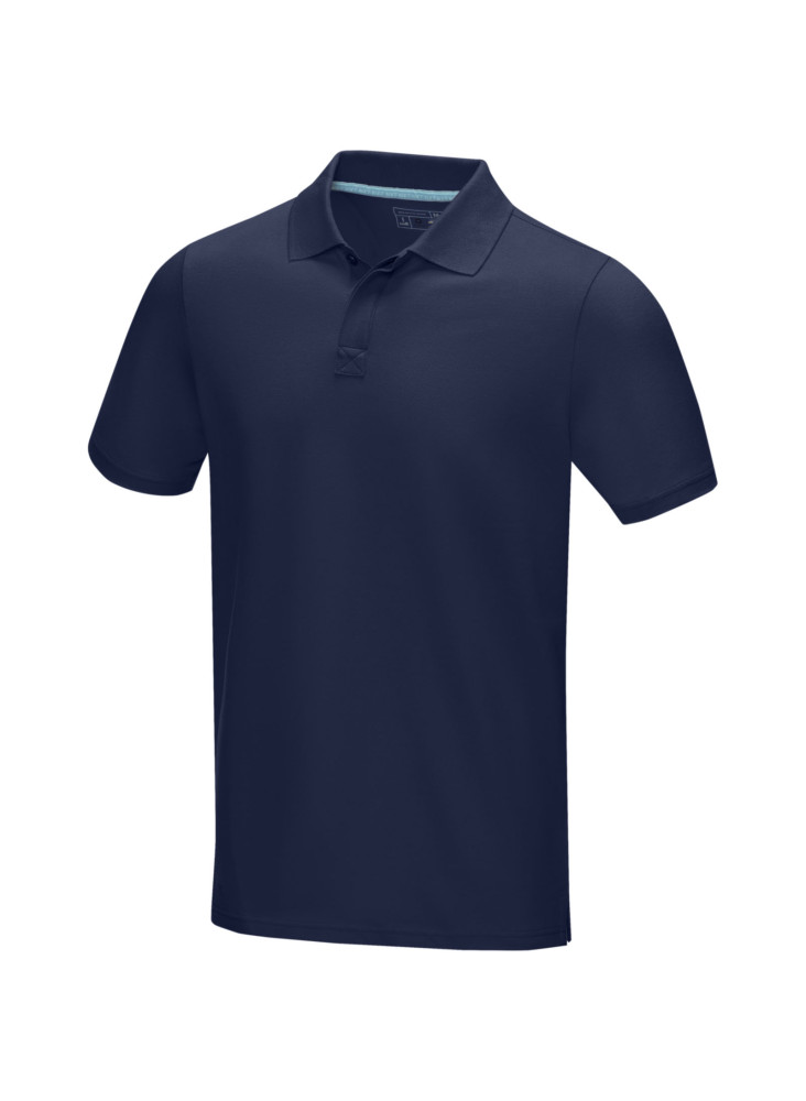 Polo publicitaire bio manches courtes homme Graphite