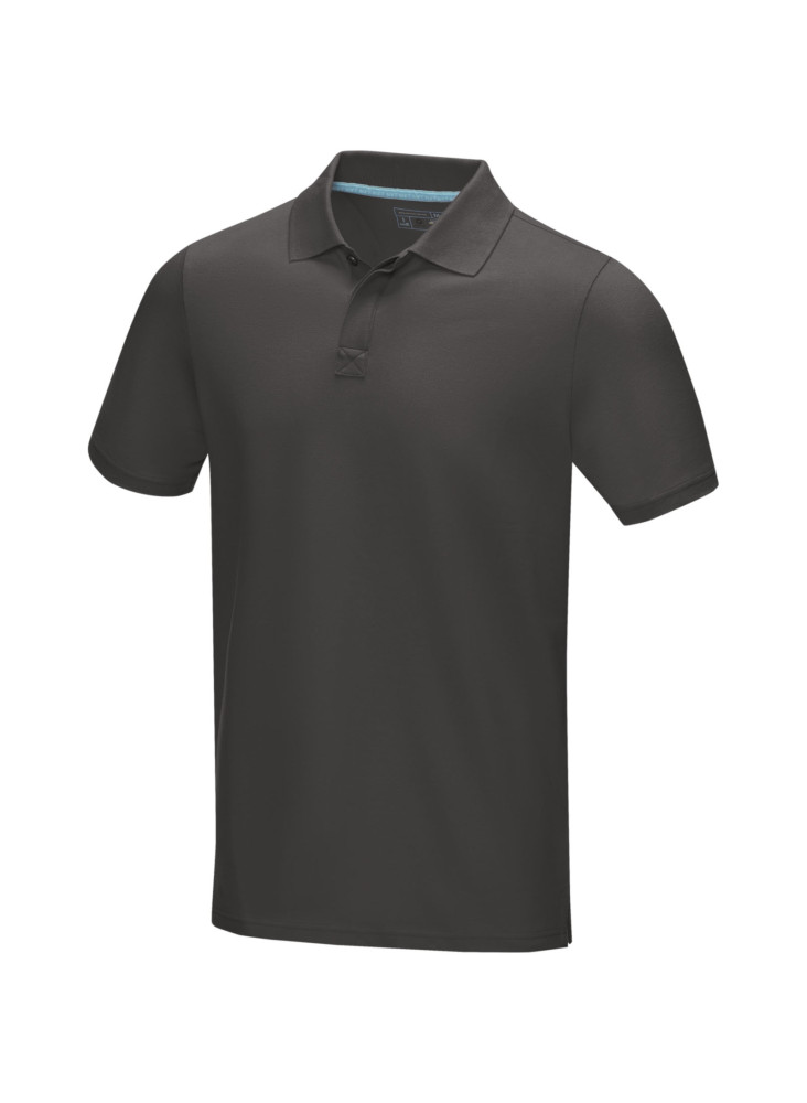 Polo publicitaire bio manches courtes homme Graphite