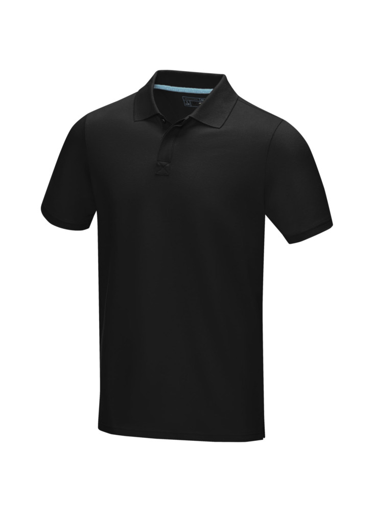 Polo publicitaire bio manches courtes homme Graphite