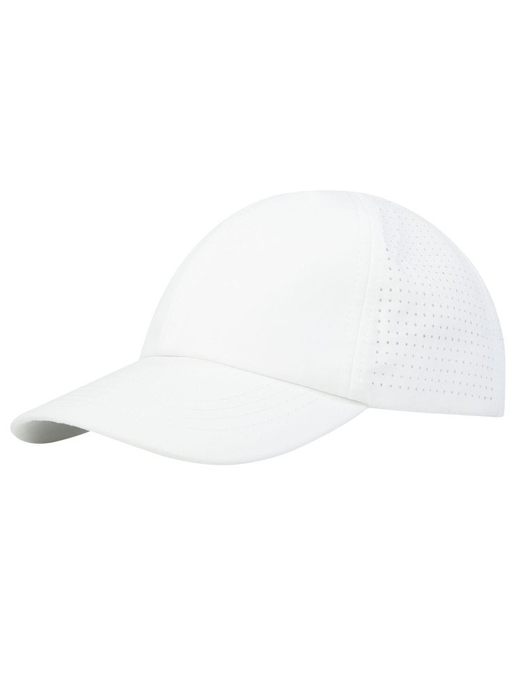 Casque publicitaire tte 6 panneaux de 110 g m² GRS recyclée ajustée Mica