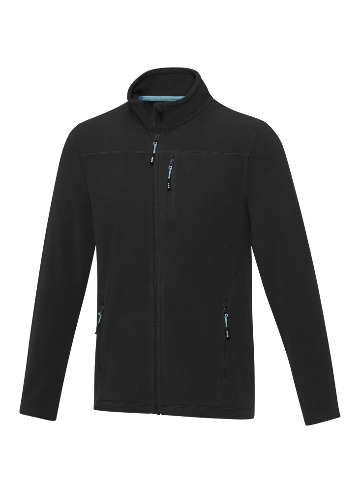 Veste publicitaire homme en polaire recyclée GRS entièrement zippée Amber