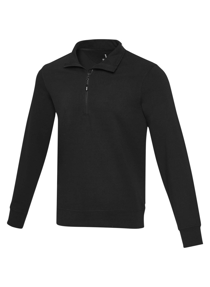 Sweat publicitaire unisexe de 280 g m² ™ recyclé à fermeture quart zip Tin Aware