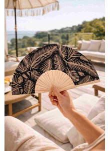 Éventail à motifs publicitaire