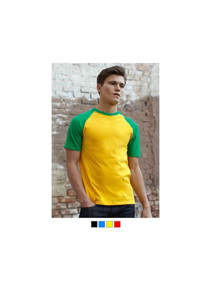 objet publicitaire - promenoch - T-shirt Homme Bicolore 160g  - Tee-shirt Unisexe