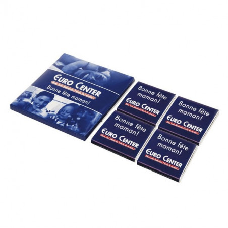 Boîte 4 Carrés de Chocolat