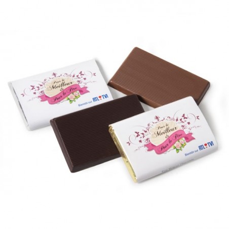 Rectangle de Chocolat Personnalisé