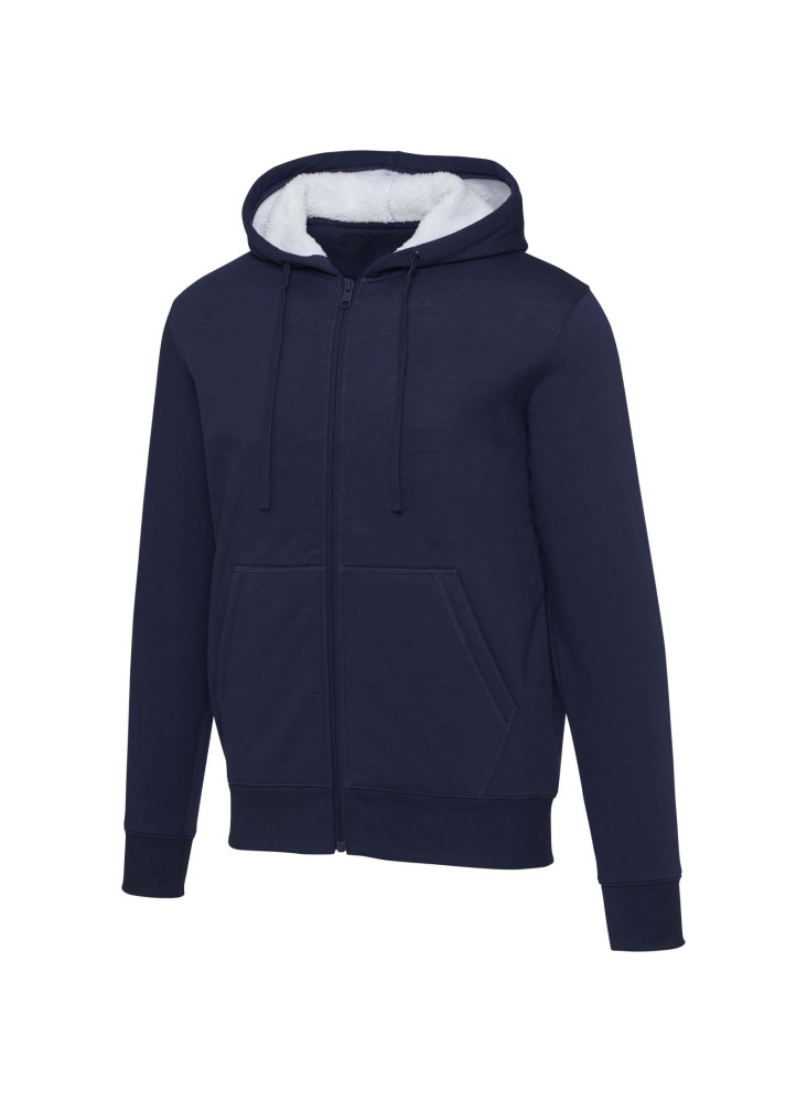 Sweat à capuche sherpa de 320 g/m² Natron intégralement zippé