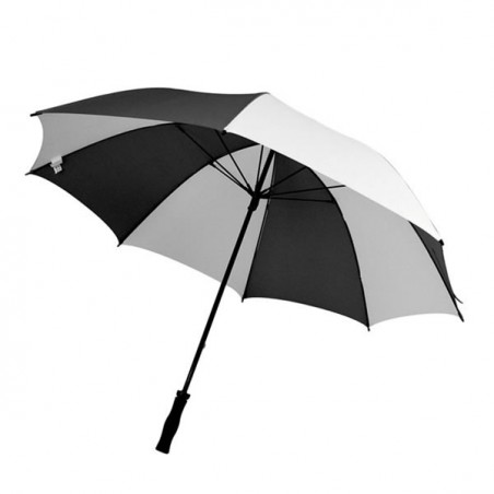 Grand Parapluie Bicolore blanc et noir Publicitaire