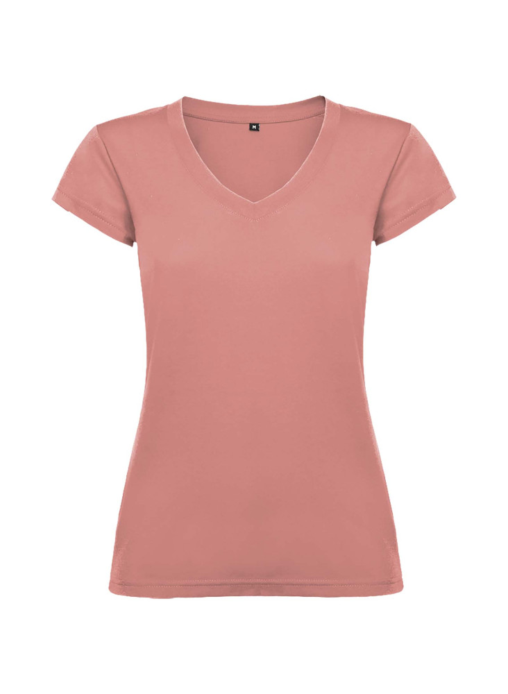 T-shirt de 155 g/m² Victoria à col en V et manches courtes pour femme