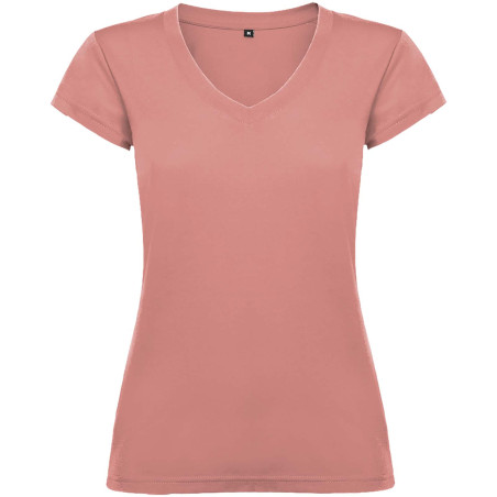 T-shirt de 155 g/m² Victoria à col en V et manches courtes pour femme