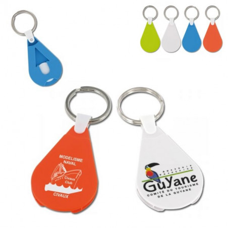 Porte-clés Jeton Caddie H2O