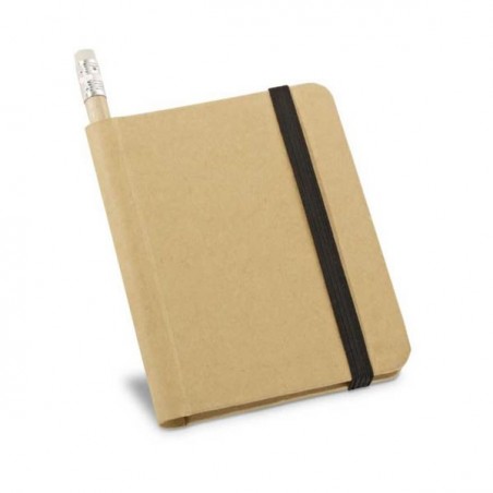 Bloc-notes Chantier en papier recyclé avec élastique personnalisable