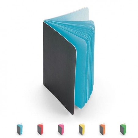 Bloc-notes Cléo avec pages colorés publicitaires