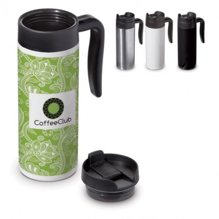 Grand Mug/Thermos de voyage Thermos 450 ml publicitaire