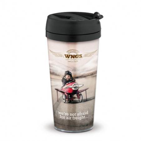Mug de Voyage quadri 400 ml personnalisé