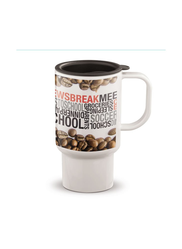 Mug de Voyage quadri et sublimation 500 ml publicitaire