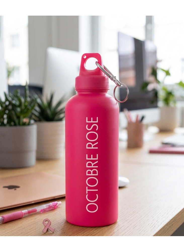 Gourde avec mousqueton personnalisable