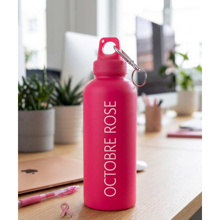 Gourde avec mousqueton personnalisable
