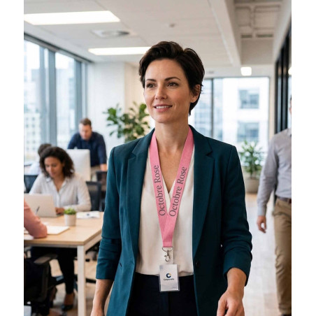 Lanyard Coton Personnalisé ROOMER LY7052 | Promenoch