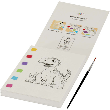 Livre de coloriage Quell et set de crayons pinceaux à eau
