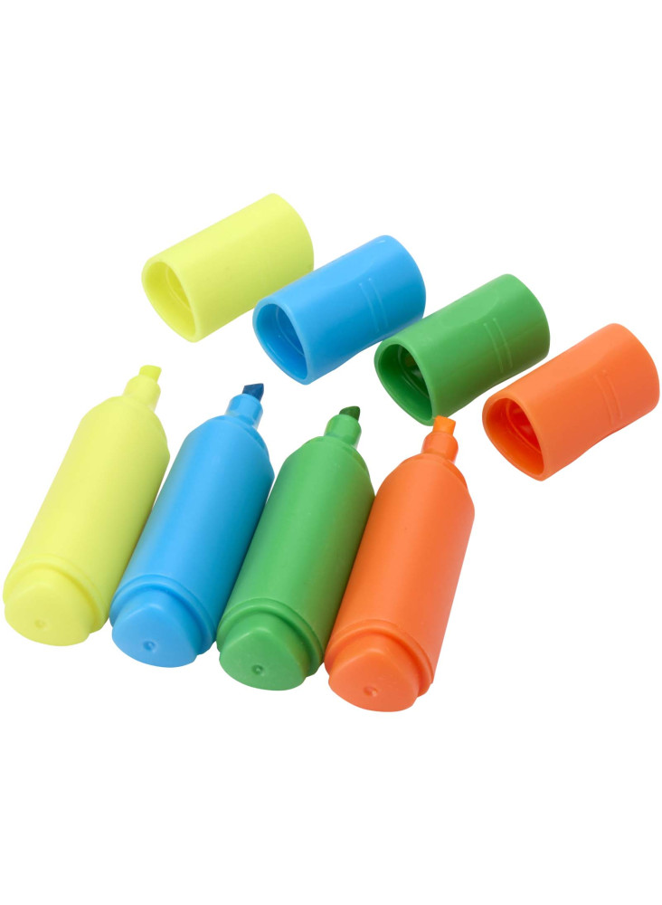 Mini-coffret de surligneurs en plastique recyclé