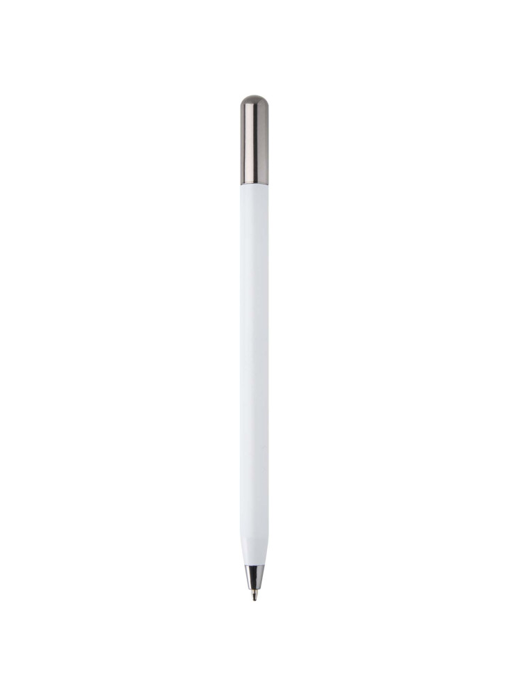 Stylo à bille à mécanisme rotatif SMART en aluminium recyclé (encre noire)