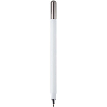 Stylo à bille à mécanisme rotatif SMART en aluminium recyclé (encre noire)