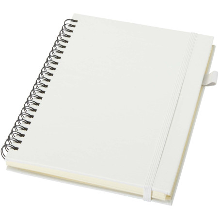 Cahier à spirales Liss A5 à couverture rigide en plastique recyclé