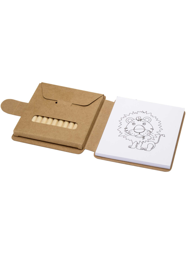 Bloc de dessin Chroma et coffret de crayons