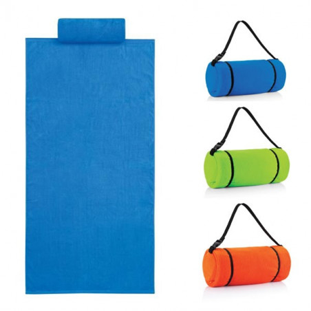 Serviette de Plage avec Oreiller personnalisable