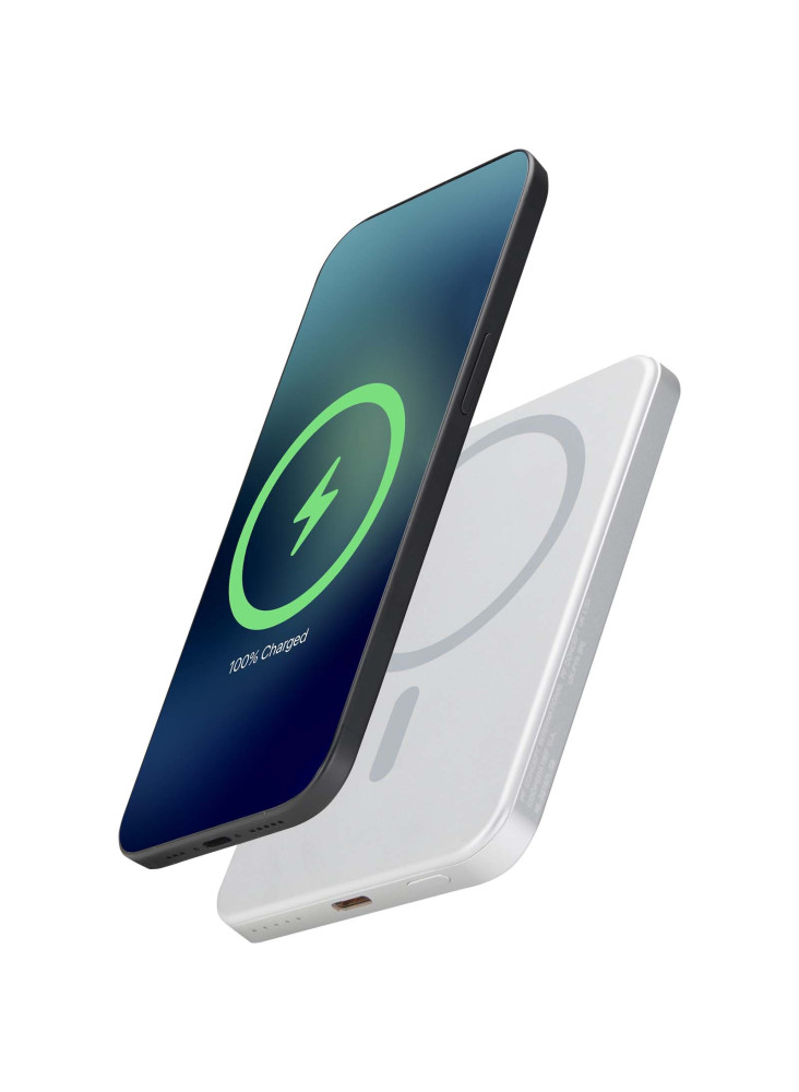 Batterie externe magnétique Avis 5000 mAh en aluminium recyclé RCS