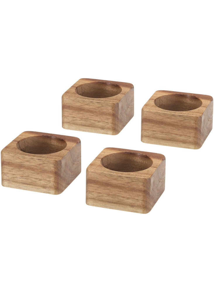 Ronds de serviette en bois d'acacia Napora