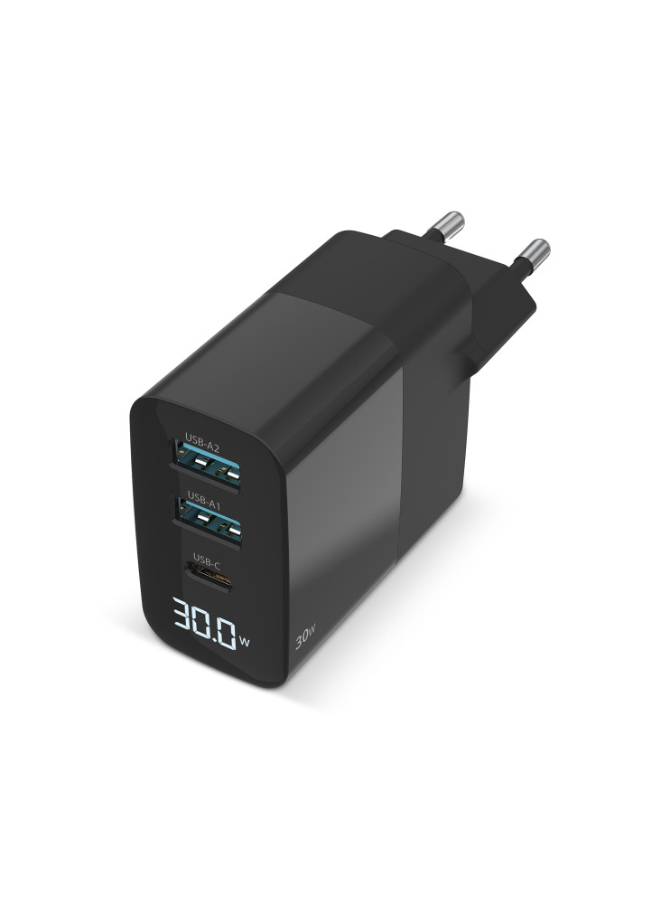 Sitecom CH-1001 30W GaN Power Delivery Wall Charger with LED display