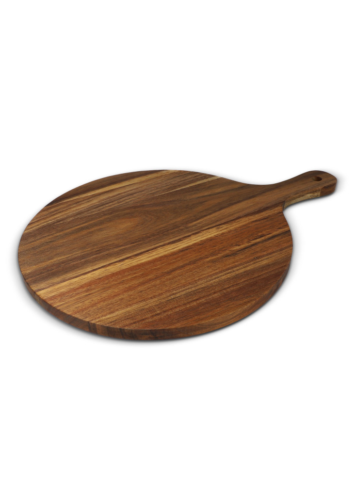 InSideOut Plat de service en bois rond, 31.5cm