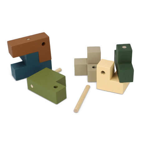 InSideOut Wooden Cube think iq puzzle