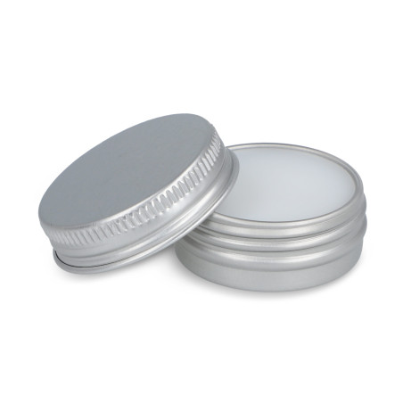 Baume à lèvre rond en boite  en aluminium recyclé 