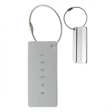 Etiquette Bagage Rectangulaire Aluminium publicitaire