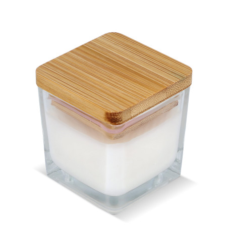 Bougie végétale Chakra dans un pot en verre