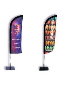 objet publicitaire - promenoch - Beach Flag Wing II - Kit Complet  - Beach Flag Roll Up Stand
