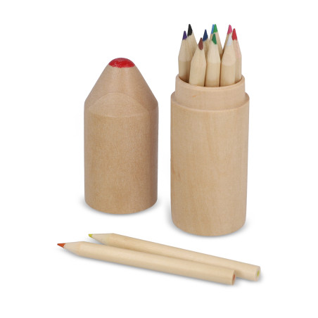 Coffret de crayons de couleur en bois de qualité supérieure 