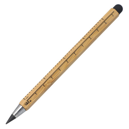 Crayon et règle en bambou durables