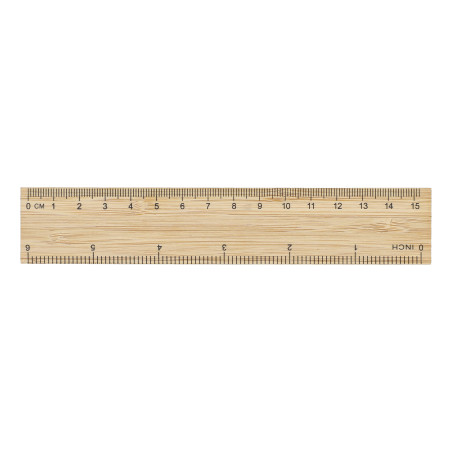 Règle en bambou 15cm