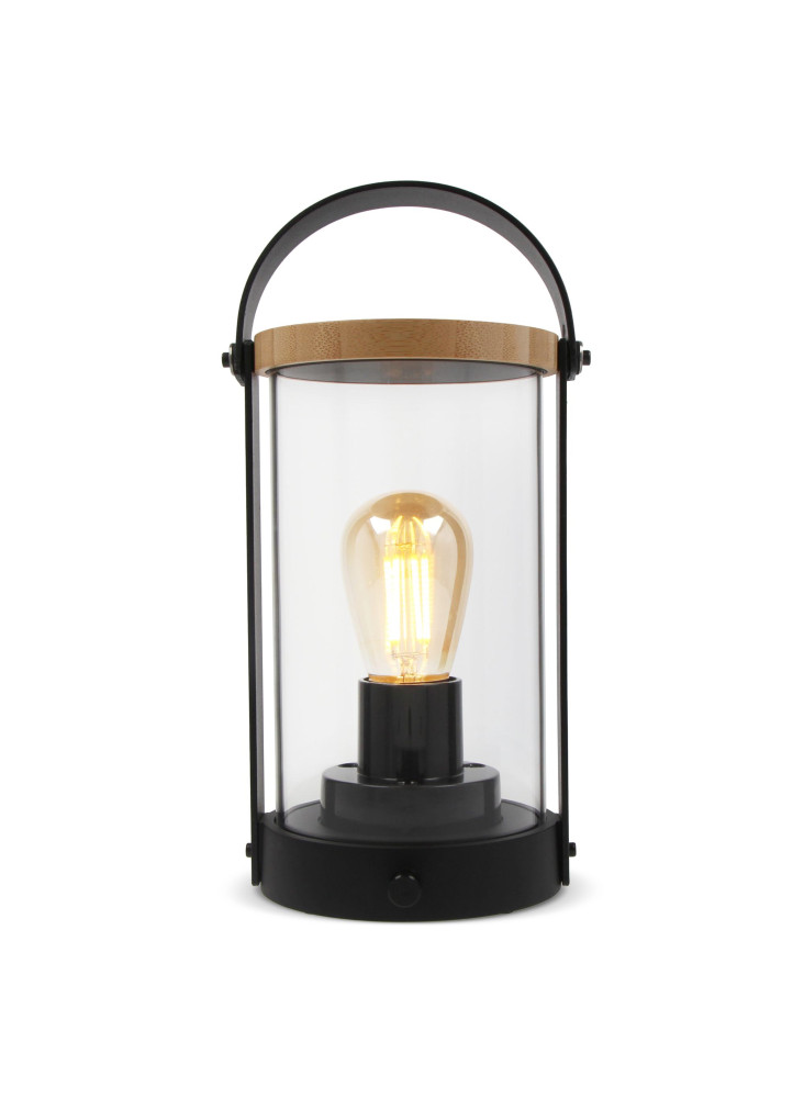Lampe Edison en bambou