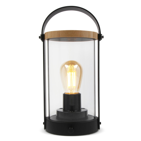 Lampe Edison en bambou